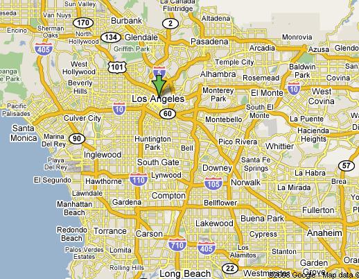 (Source: Google Maps). 3. Little Ethnic Neighborhoods: Los Angeles is a huge 